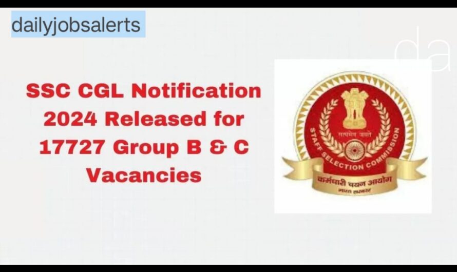 SSC CGL Recruitment 2024