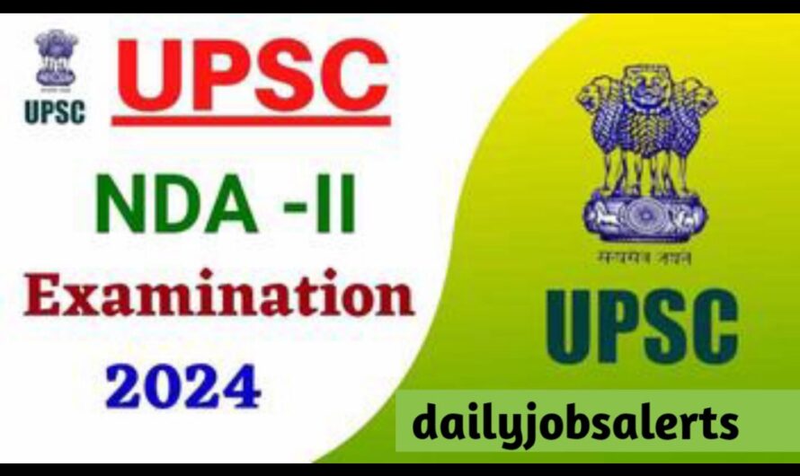 UPSC NDA & NA (II) Recruitment 2024